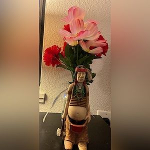Hand painted Native American Figurine